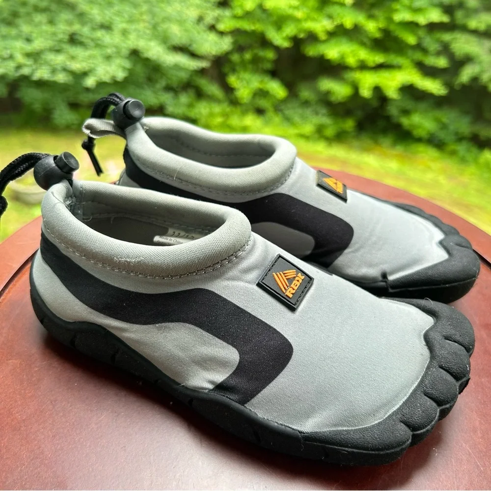 RBX Kids Water Shoes | Size 11/12 | Gray & Black | Pool, Creek & Beach Fun